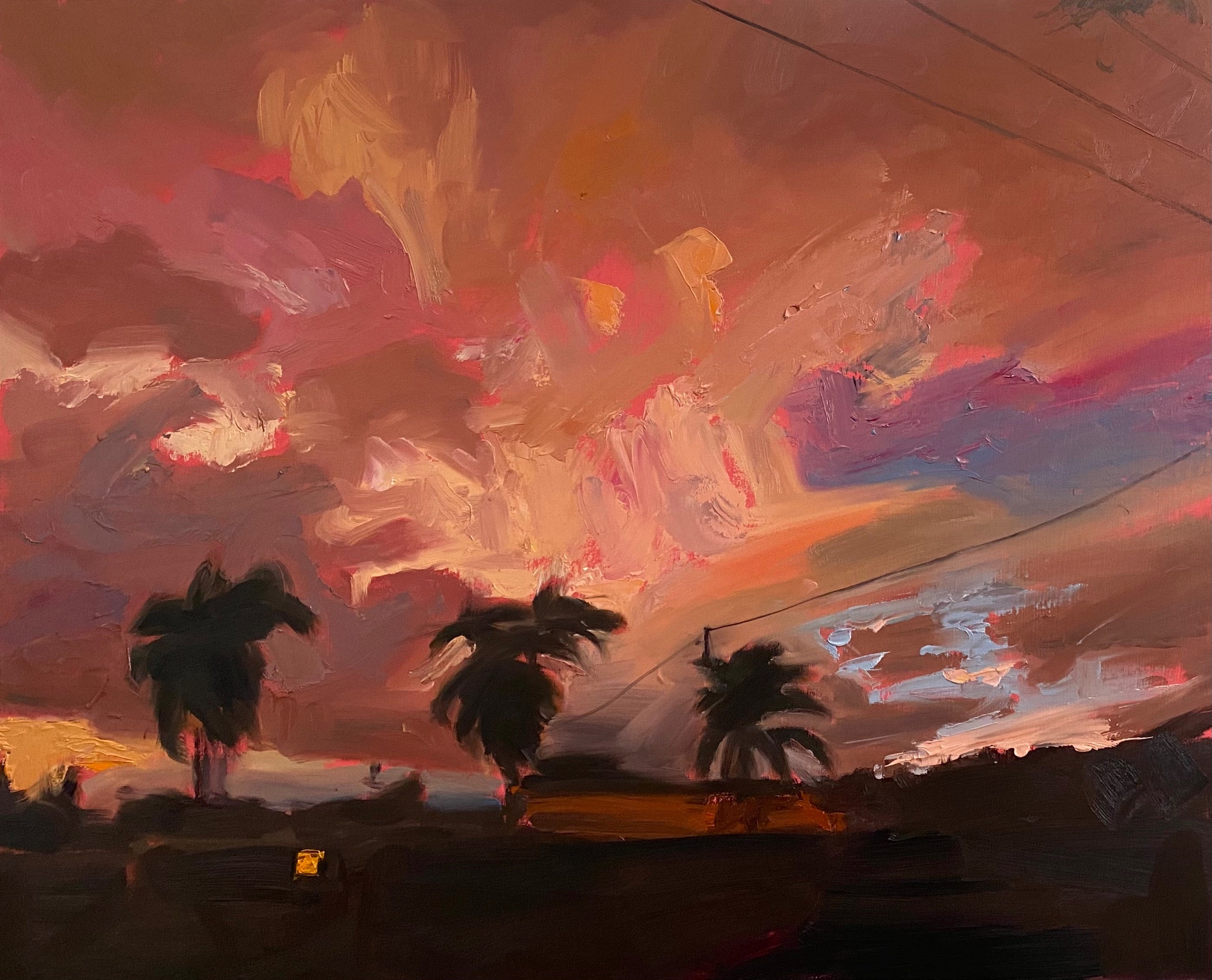 Palm Composition 2, FRAMED